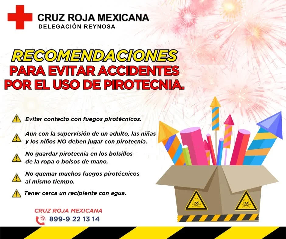 Exhorta Cruz Roja a no usar pirotecnia en festejos de año nuevo 1 605363890 1473025011103386 6680045220347113622 n