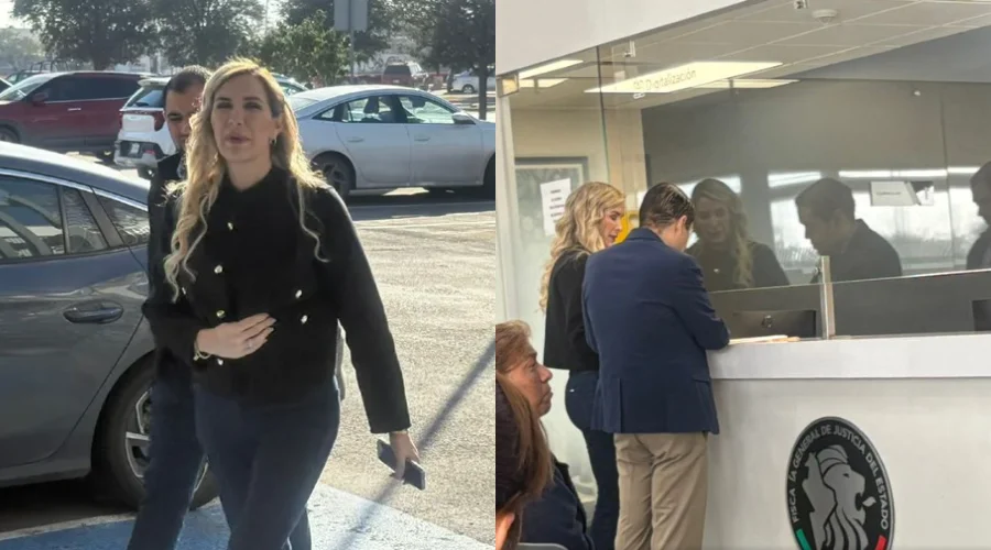 Comparece Adalina Dávalos ante Fiscalía por denuncia de ‘El Bronco’