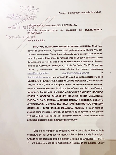 Presentan otra denuncia contra exgobernador 2 OFICIO OK