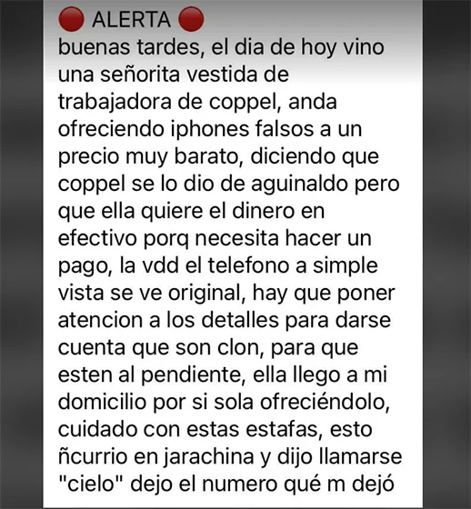 Denuncian estafa con 'iPhones' clonados en Reynosa 1 POST