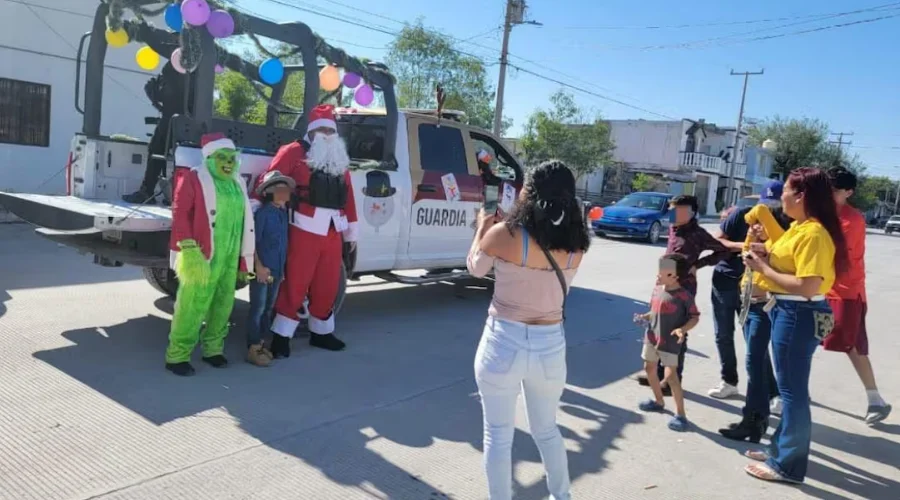 Policías de Tamaulipas llevan posadas navideñas a varios municipios