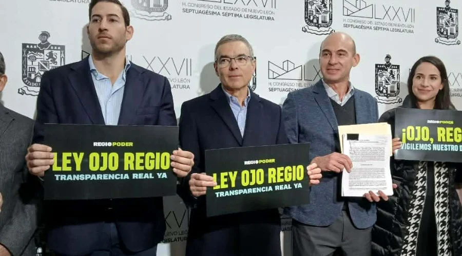 Presentan 'Ley Ojo Regio' para fortalecer transparencia y Rendición de Cuentas en Gobierno