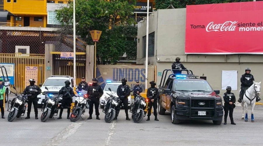Vigilarán más de mil 200 policías semifinal Tigres–Cruz Azul