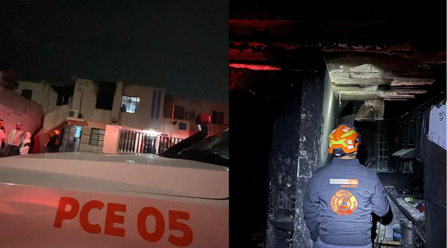 Vivienda de Pesquería se consume en incendio tras pelea de pareja