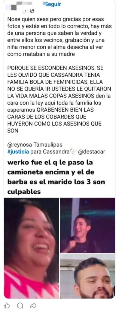 Clamor en redes tras el homicidio de Kassandra: exigen castigo a responsables 2 607326719 776783562111612 3594540680899720283 n