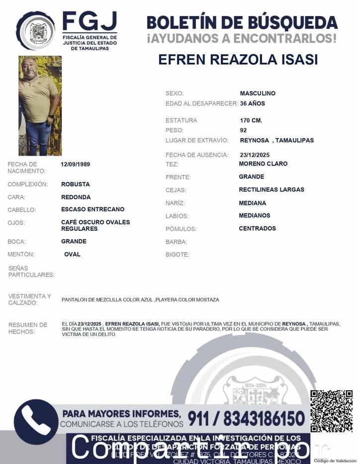 Reportan desaparición de Efrén Reazola Isasi en Reynosa 1 607947858 1567829197751196 8568462642633775100 n