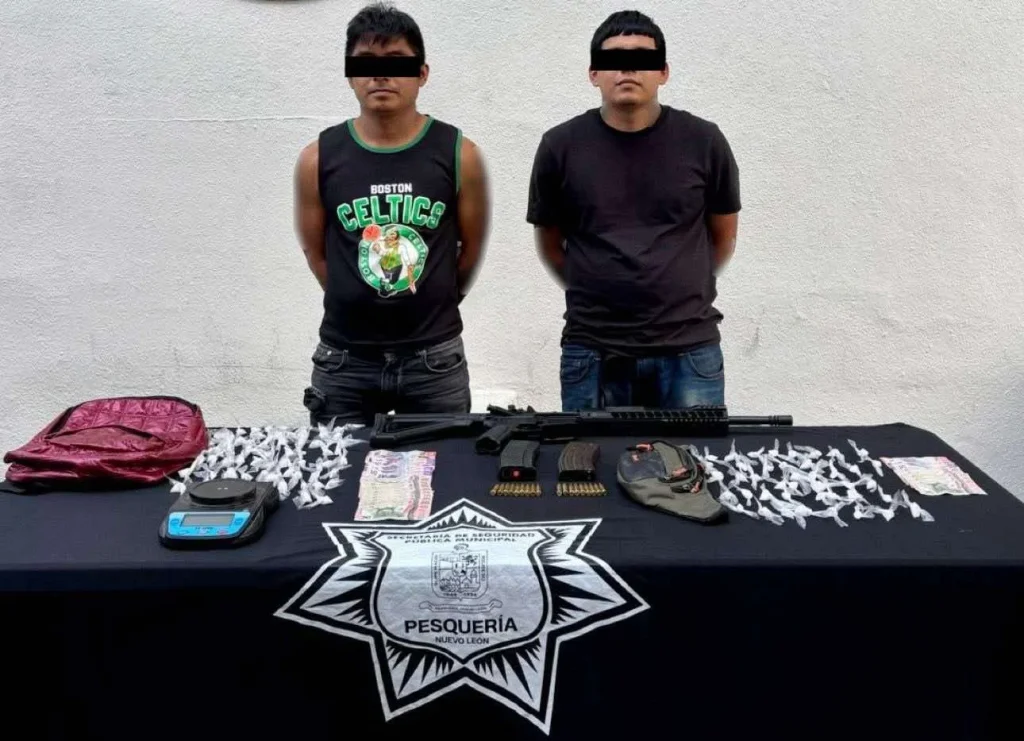 Detienen a dos con armas y droga en Pesquería 1 609203260 730071253492172 4831446297764907047 n