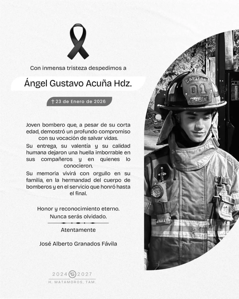 Habrá homenaje póstumo a bomberos fallecidos en incendio en Matamoros 3 617420557 1323257179845984 6643069519214059887 n