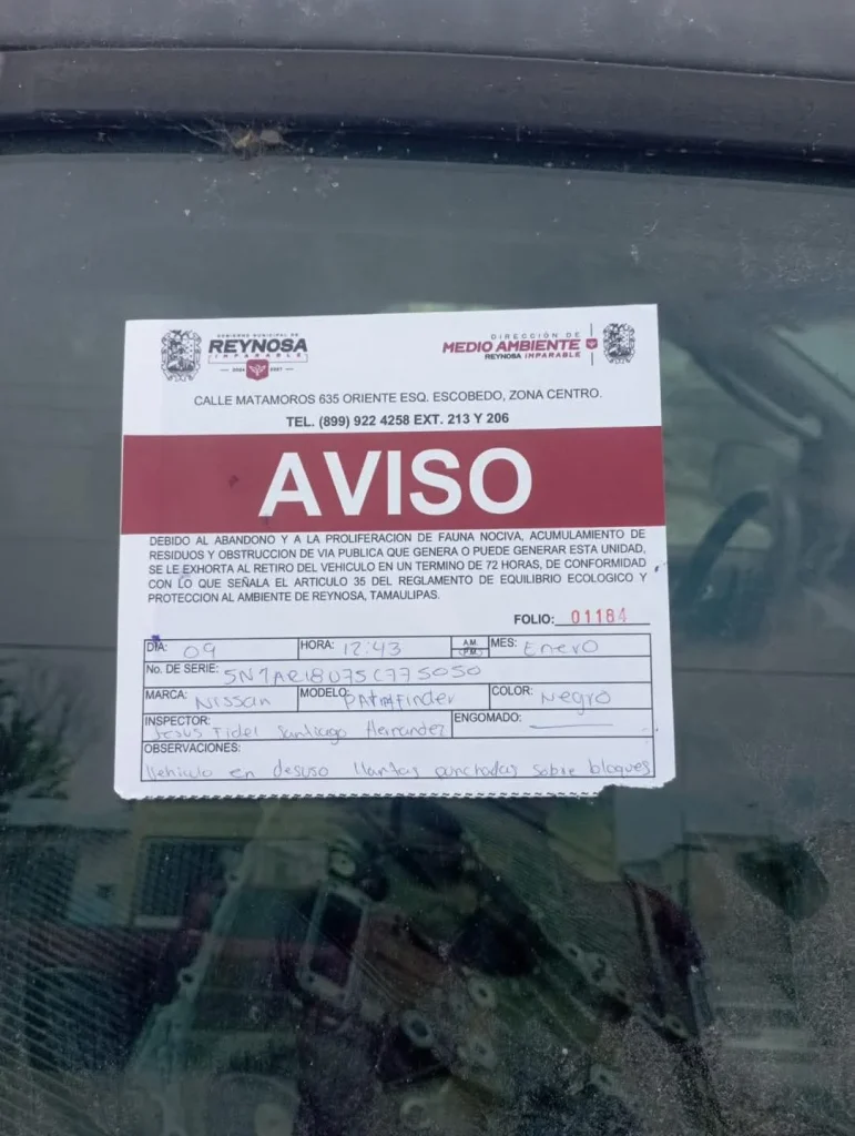 Vigente campaña de retiro de vehículos chatarra en Reynosa 1 619446460 2061753244559008 4021981289405569705 n
