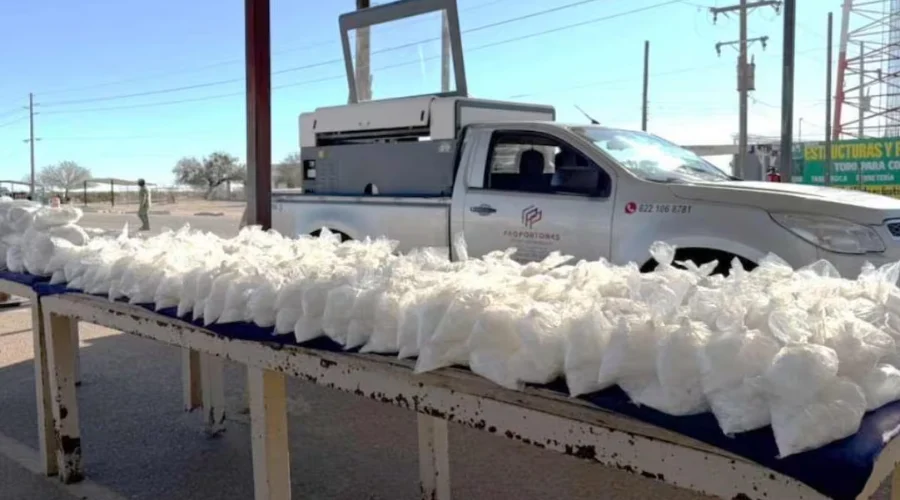 Autoridades aseguran más de 200 kg de metanfetamina en Sonora