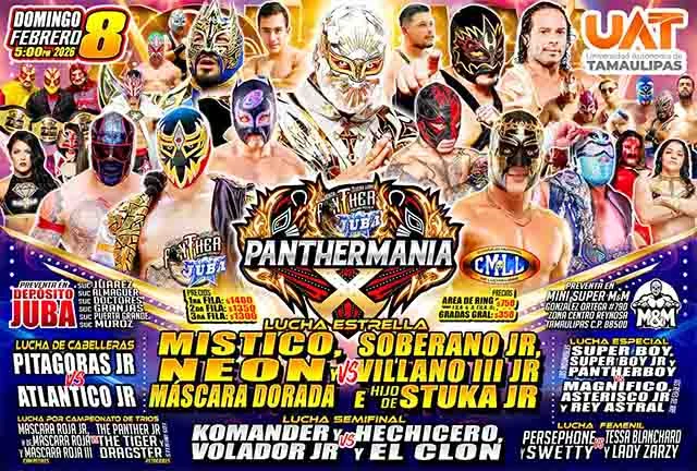 CMLL y AEW encabezan elenco de lujo rumbo a Panthermania X en Reynosa 1 CARTEL LUCHA LIBRE 22