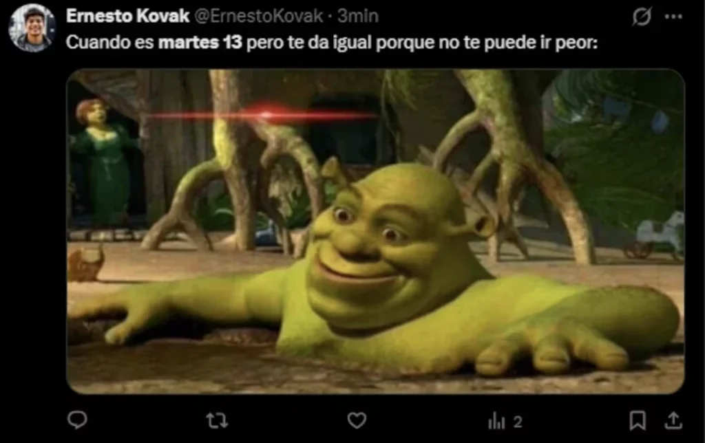 Ni la ‘mala suerte’ se salva: martes 13 deja ola de memes 3 Captura de pantalla 2026 01 13 a las 12.00.07 p.m