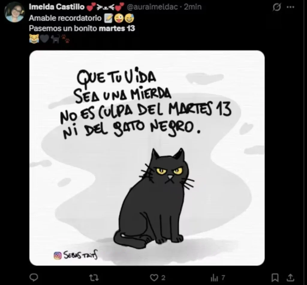 Ni la ‘mala suerte’ se salva: martes 13 deja ola de memes 2 Captura de pantalla 2026 01 13 a las 12.00.15 p.m