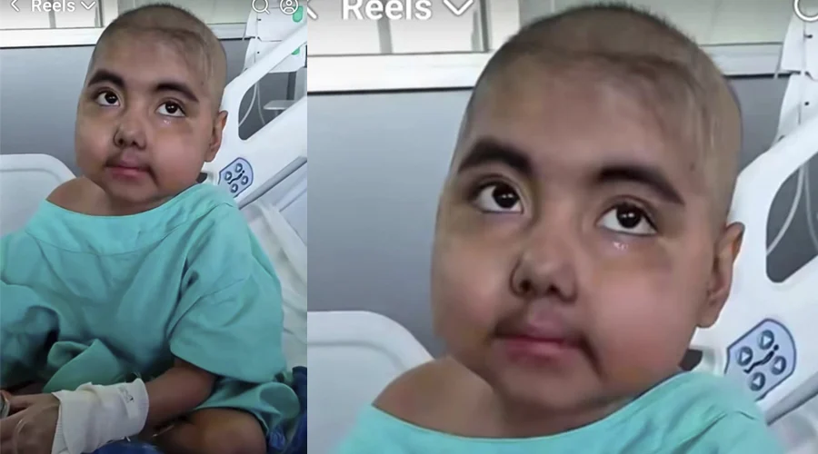 Conmueve en redes video de Kenia, niña con cáncer que pide irse al cielo