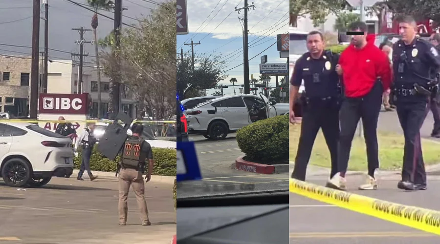 La tarde de hoy miércoles se registró una balacera afuera del IBC Bank ubicado en la calle Shary road y Victoria, donde la policía de MIssion detuvo a dos hombres que presuntamente mantenían secue