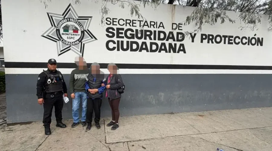 Localiza Policía de Monterrey a adulto mayor desaparecido en Guadalupe