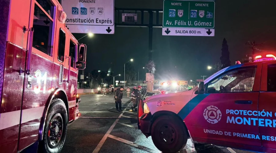 Muere conductor tras choque de auto en Monterrey