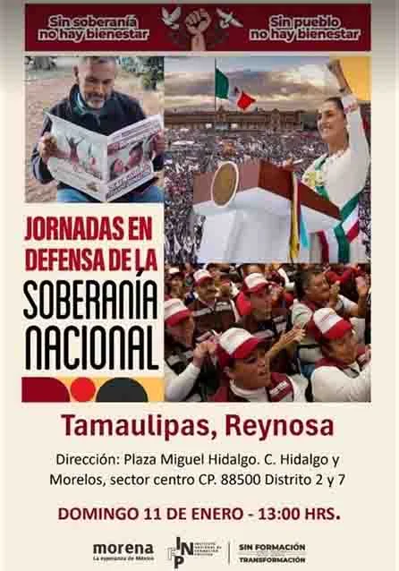 Convoca MORENA a defender la soberanía nacional en Reynosa 1 POSTER 22