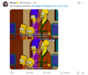 Fanáticos reaccionan en redes al final de "Stranger Things" 1 Screen Shot 2026 01 01 at 12.43.49 PM