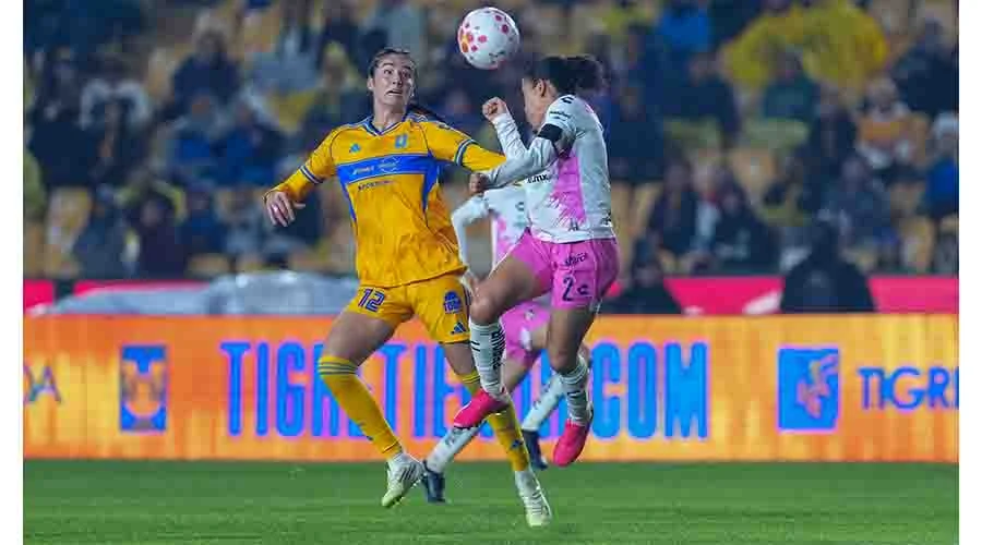 Tigres Femenil liga segunda victoria al vencer 3-1 a Atlas 3 TIGRES 4445