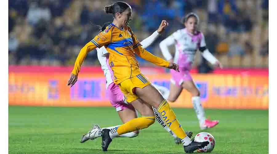 Tigres Femenil liga segunda victoria al vencer 3-1 a Atlas 1 TIGRES FEM 223