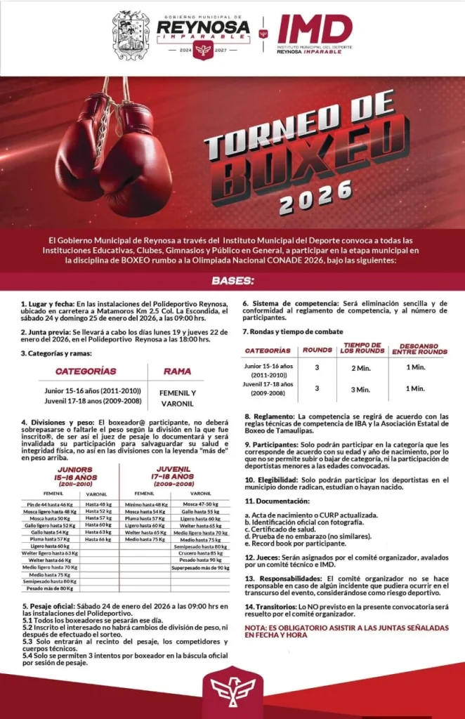 Convocatorias abiertas para la Olimpiada Municipal de Reynosa 1 WhatsApp Image 2026 01 14 at 3.09.34 PM