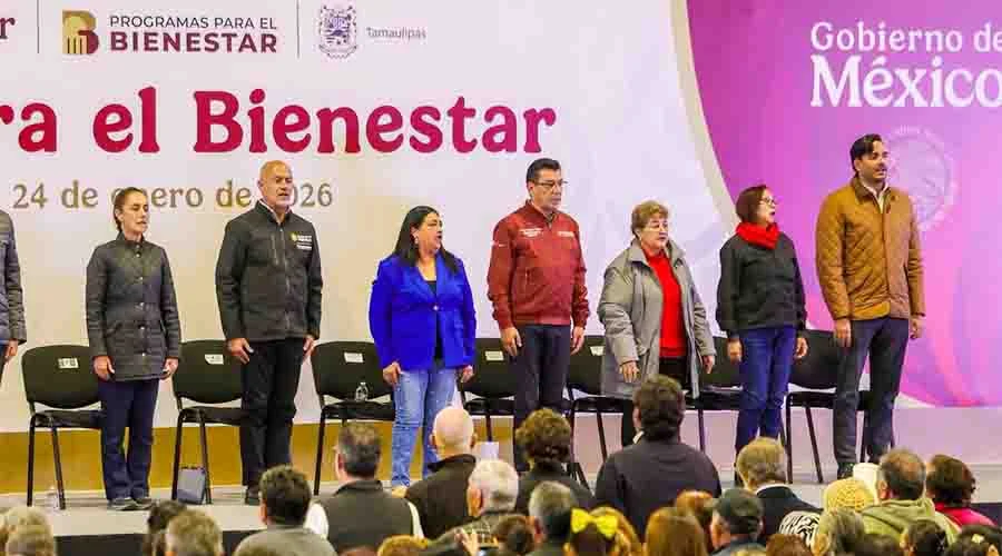 Entrega Sheinbaum apoyos federales en Reynosa con el gobernador y el alcalde Carlos Peña Ortiz 1 alcalded 99