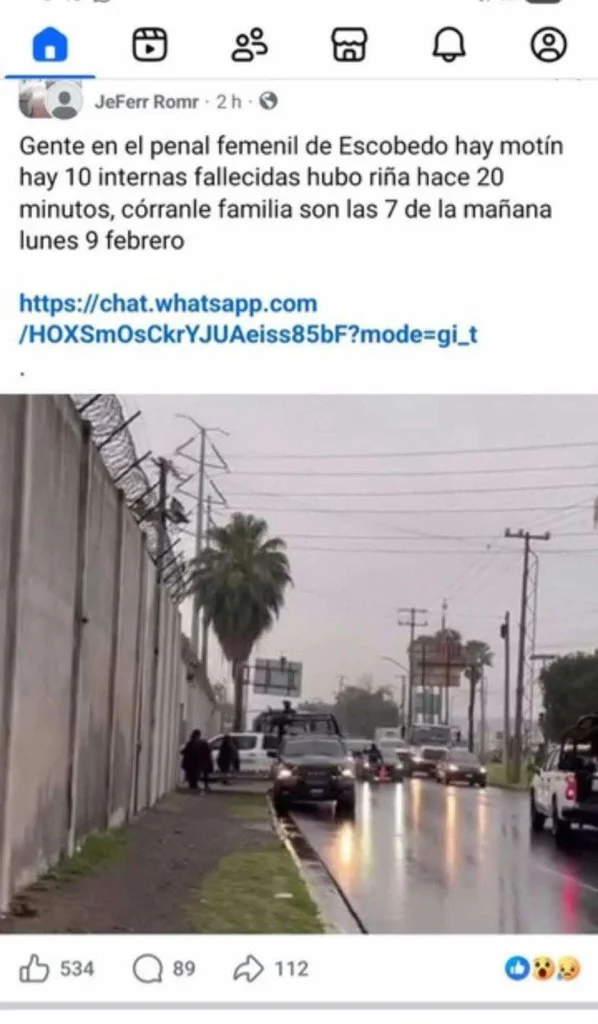Alertan enlace sospechoso tras falsa publicación sobre motín en penal de Escobedo 1 625886494 936886672324109 4538030430306472313 n