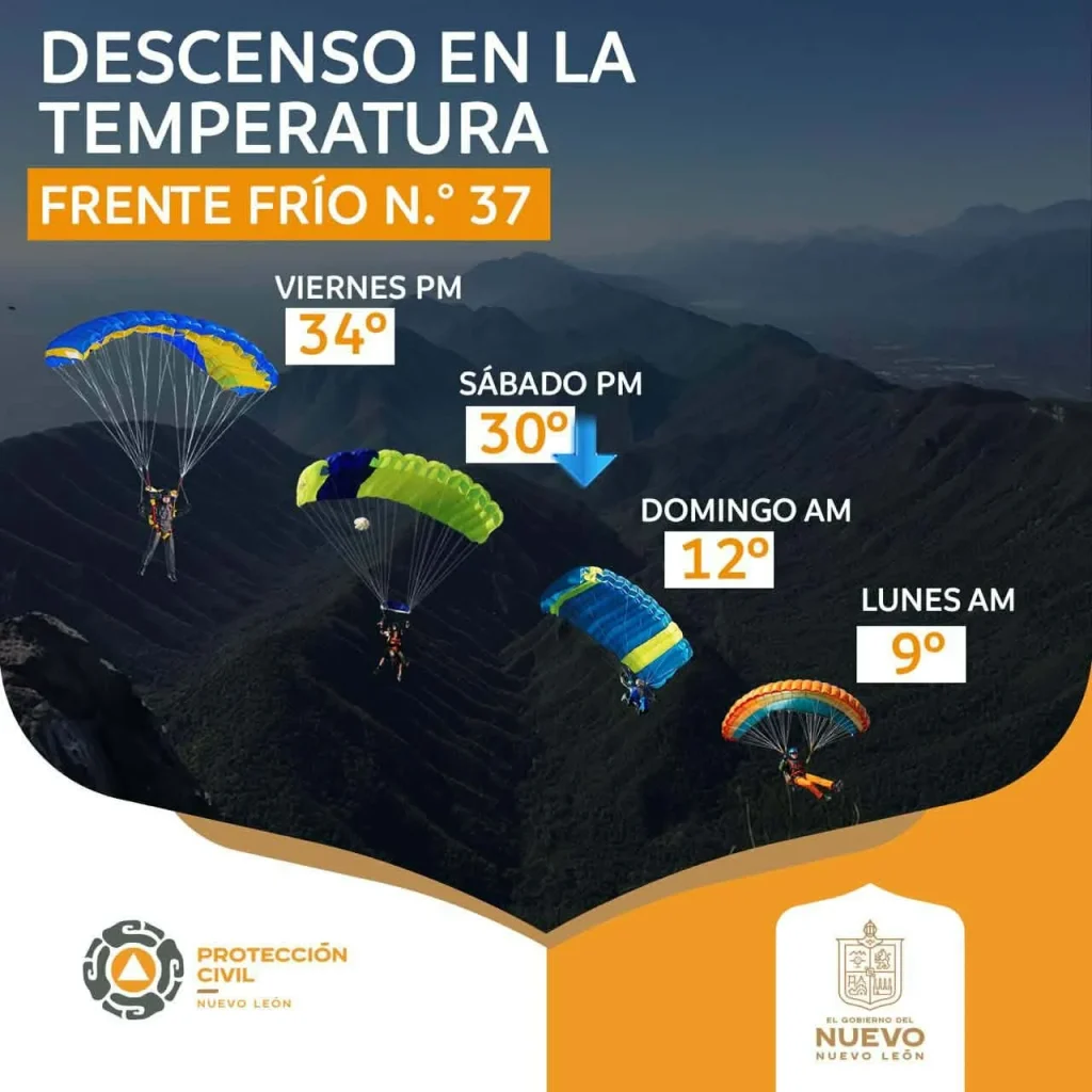 Descenderá temperatura el fin de semana en NL por Frente Frío 37 2 632630399 4289551001294809 4263251984248790334 n