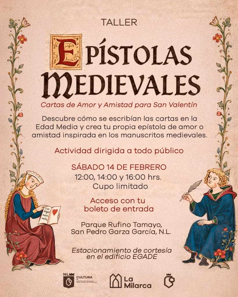 Ofrece La Milarca taller de cartas de amor y amistad de la época Medieval 1 633836278 760082343841694 2160734202318692322 n