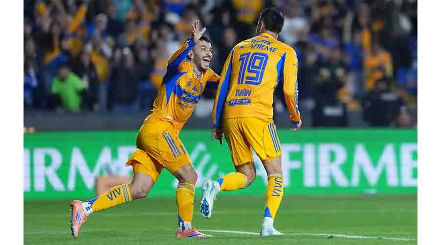¡Noche redonda! Tigres golea 5-1 a Santos 3 CORREA 4
