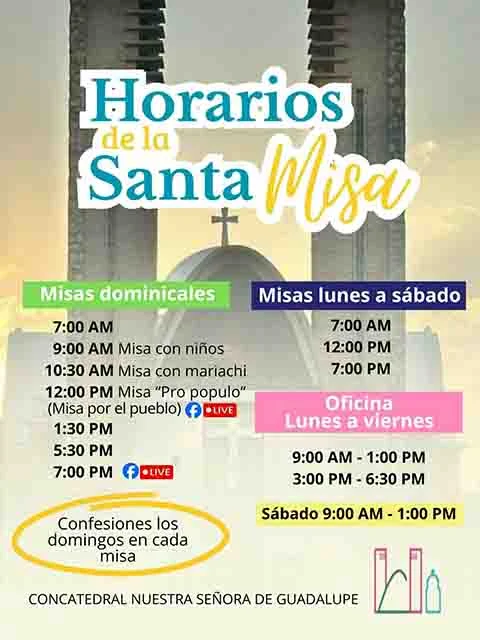 Se preparan católicos para inicio de la Cuaresma 1 HORARIOS MISA 12