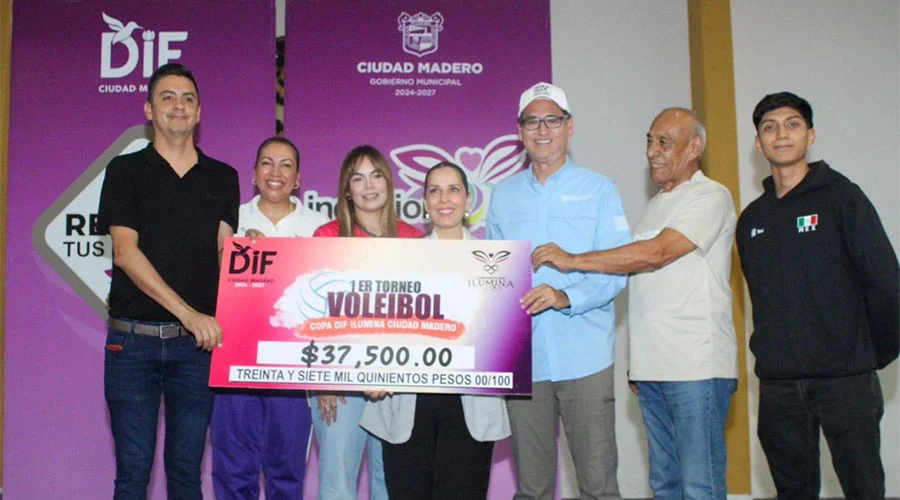 Gran respuesta ciudadana en el Primer Torneo de Voleibol 'Copa DIF Ilumina Madero' 1 MADERO 2b