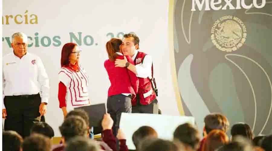 Recibe García, NL, a la Presidenta Claudia Sheinbaum durante visita oficial (VIDEO) 1 MANUEL GUERRA 2
