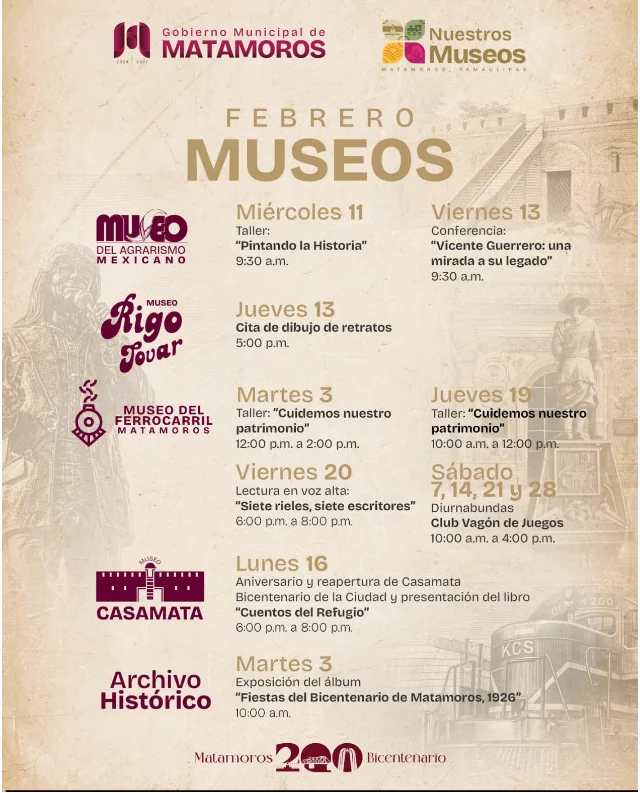 Beto Granados impulsa un febrero lleno de cultura en Matamoros 2 MATRAM 22
