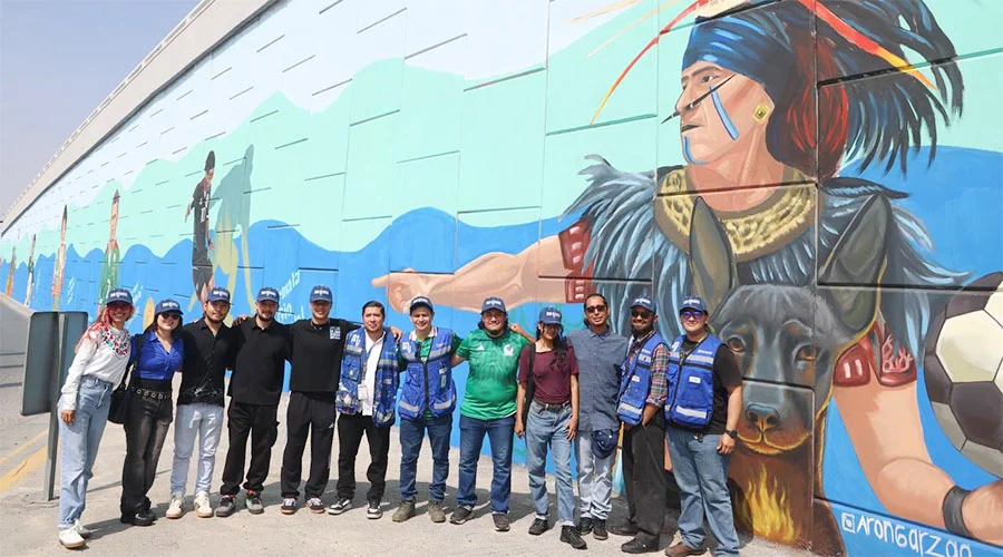 Inaugura San Nicolás segundo mural mundialista 1 MURAL SAN NICO 1