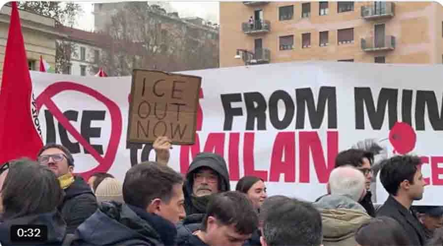PROTESTA MILAN ICE