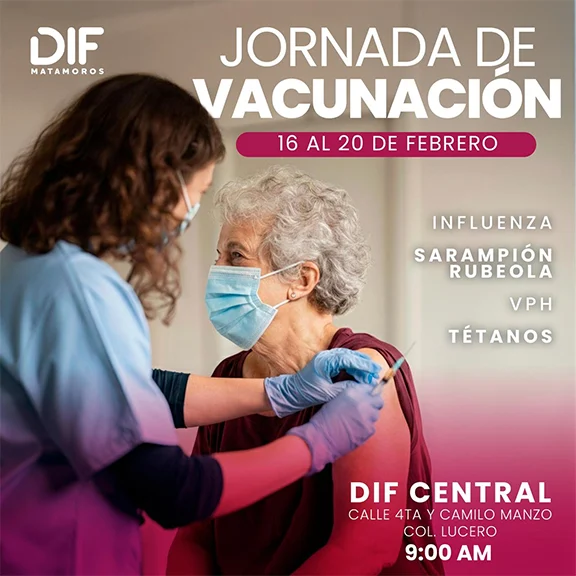 Impulsa DIF Matamoros salud preventiva con Jornada de Vacunación Integral 1 VACUNA MATA 2