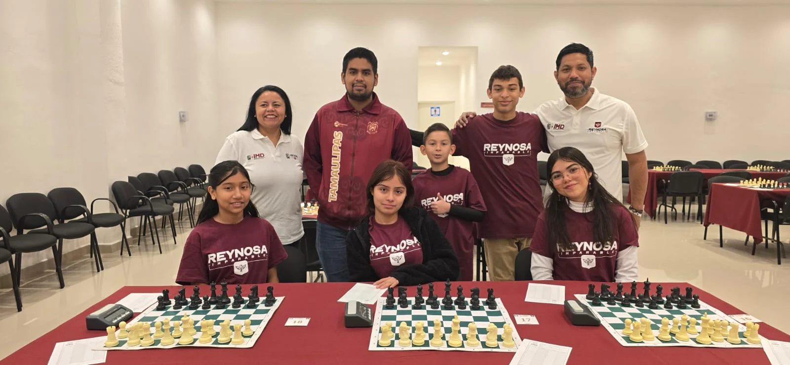 Son Campeones de Ajedrez seleccionados de Reynosa en la Olimpiada Estatal