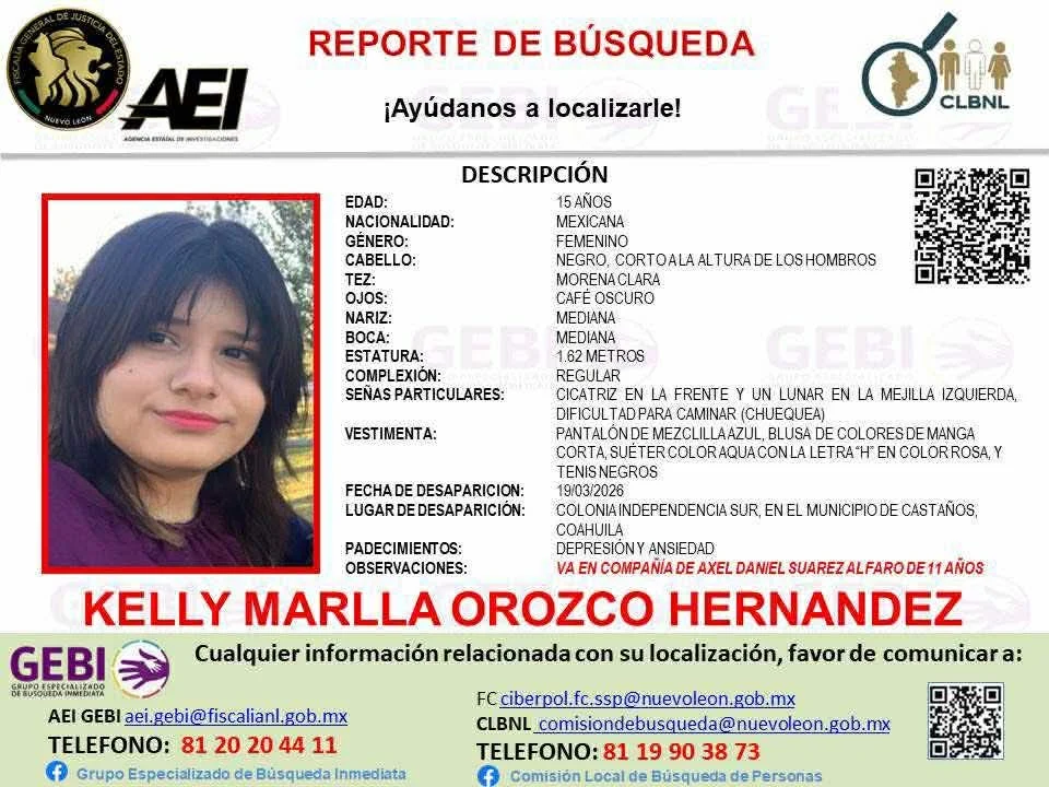 Buscan en Monterrey a menores desaparecidos en Coahuila 2 222