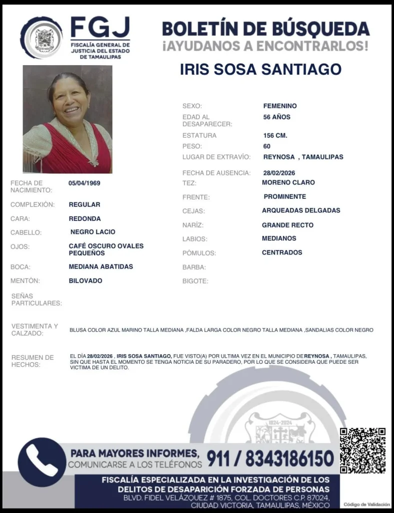 Fémina localizada en una brecha de Reynosa estaba desaparecida 1 640577760 2502921390105753 6617646502508952732 n 1