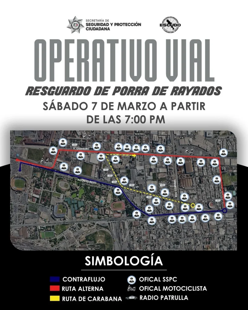 Alistan operativo policiaco por el Clásico Regiomontano 3 646404847 2011320379814323 770180345719293206 n