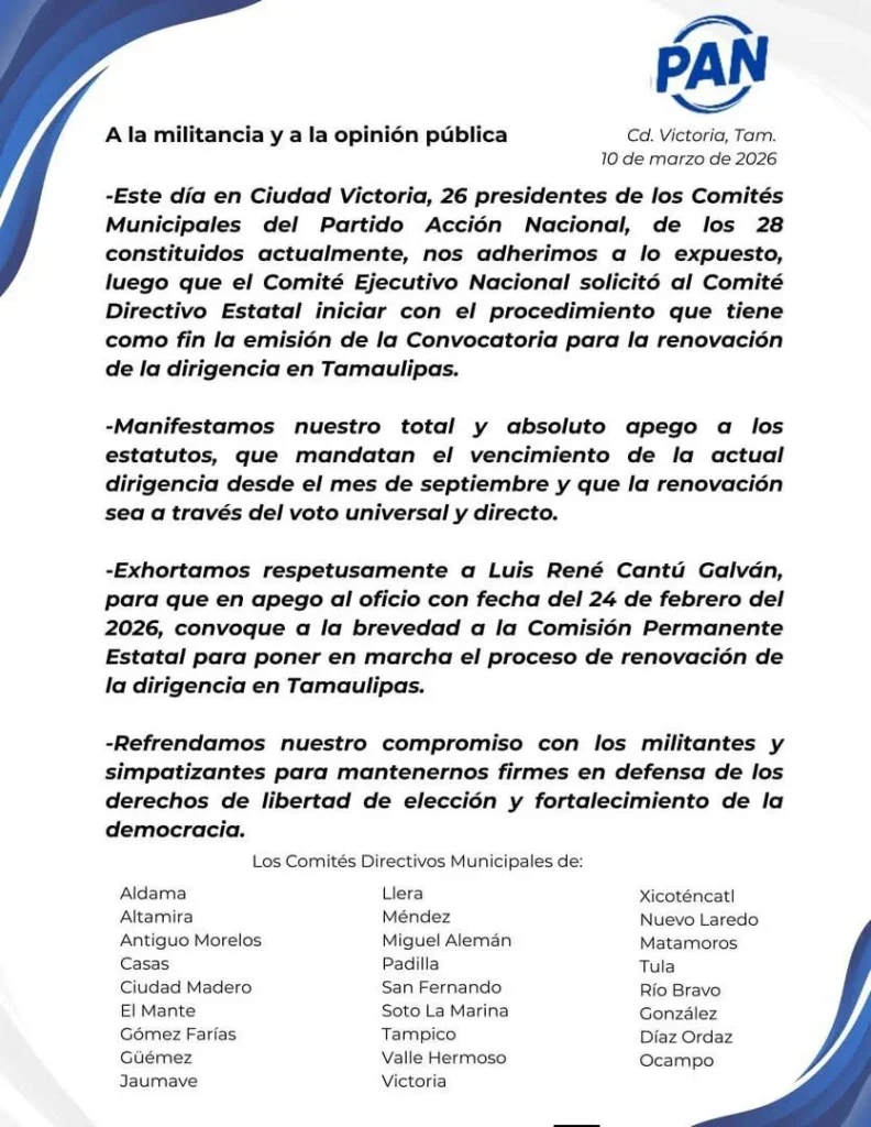 Presionan panistas tamaulipecos para renovar la dirigencia estatal 2 647150764 2671190216571204 2941869333008120565 n