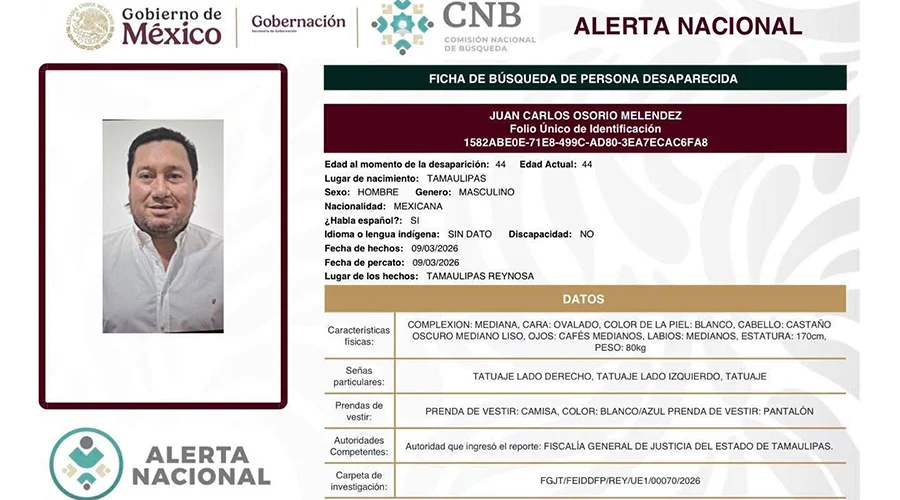 649639761_1661063921587077_39908659878570014_n Activan alerta nacional por desaparición de funcionario en Reynosa