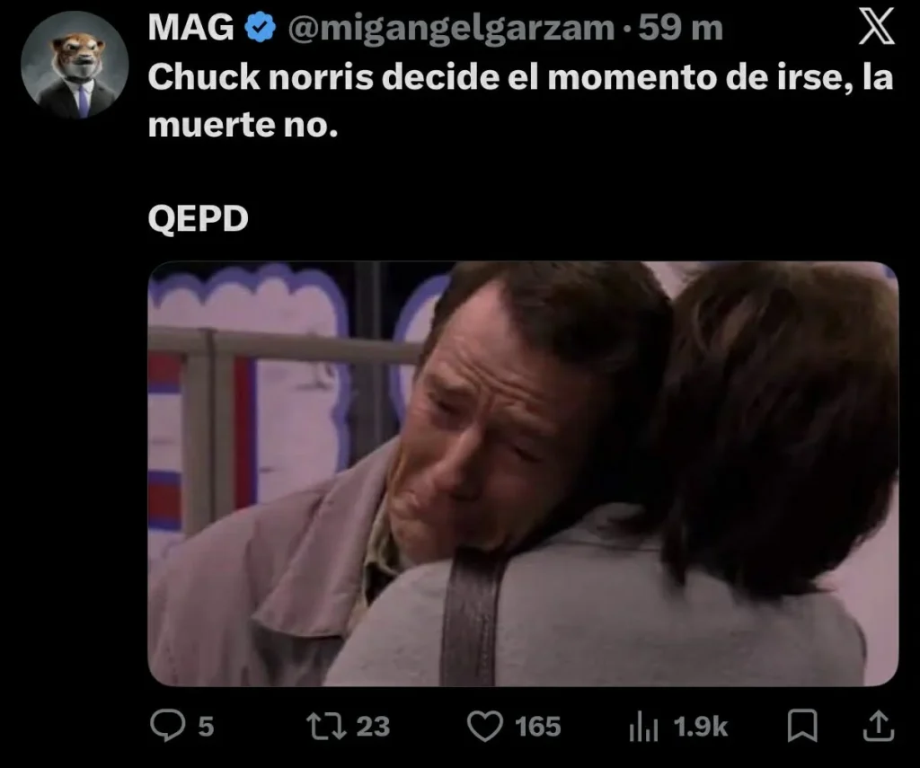 Homenajean con memes a Chuck Norris 3 656177455 1461813852049866 5299663385785242389 n