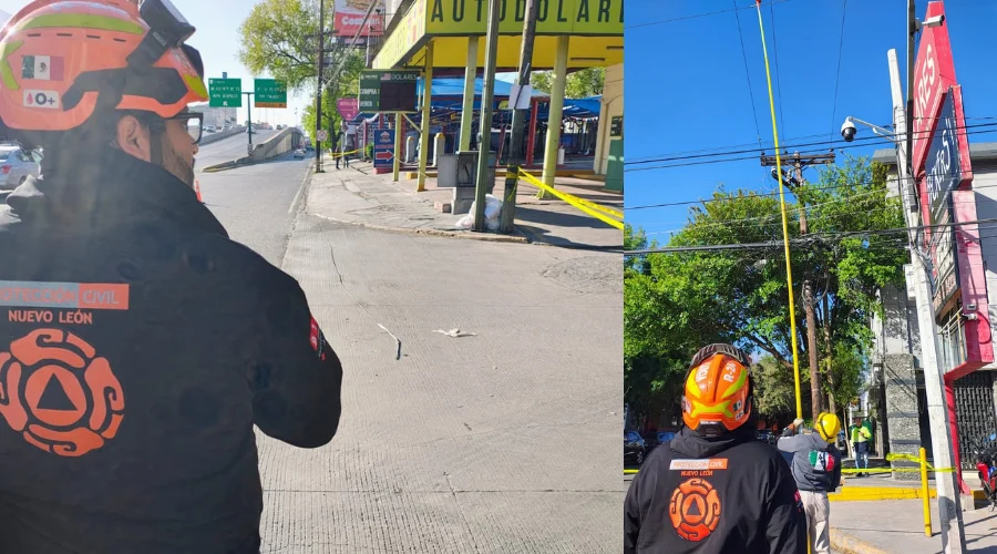 Autoridades de Protección Civil Nuevo León reportaron la caída de cables de electricidad en la zona Tec, al sur de Monterrey.