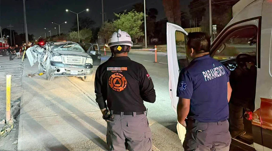 Accidente vial en Apodaca deja una persona sin vida 1 CHOQUE APODACA 2B