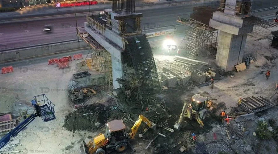 Revelan causas de desplome en monorriel, 10 horas después 1 COLUMNA
