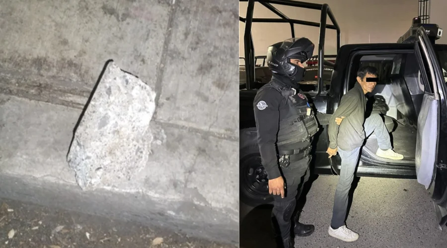 Detienen a hondureño por agredir con una piedra a peatón en Monterrey