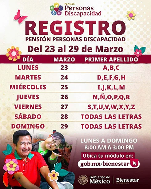 Arranca con alta demanda registro para pensión por discapacidad en Reynosa 1 TABLA BIENESTAR 2b